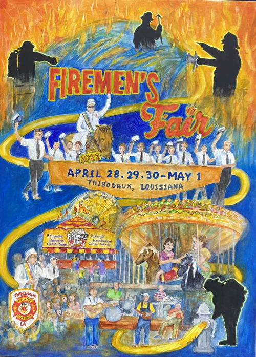 Fair Poster Thibodaux Firemen's Fair